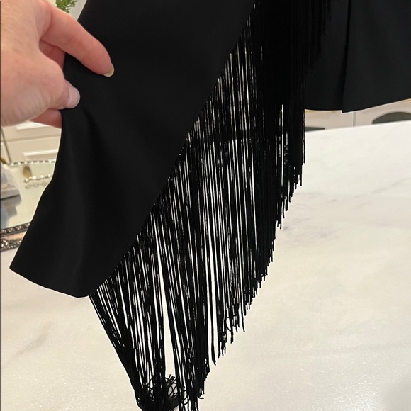 BCBG Black Women's Jacket with Fringe Detail - Picture 12 of 13